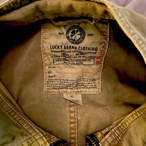 Vintage lucky brand military jacket